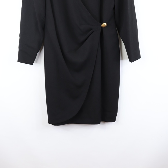 New Vintage Pappagallo Side Wrap Button Dress 10 - Picture 3 of 7